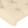 Pack 2 Uds Cabeceros Cama | Panel De Cabeceras Tela Color Crema 72x7x78/88 Cm Cfw267929