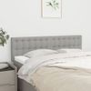 Pack 2 Uds Cabeceros Cama | Panel De Cabeceras Tela Gris Claro 72x5x78/88 Cm Cfw834114