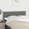 Pack 2 Uds Cabeceros Cama | Panel De Cabeceras Tela Gris Oscuro 72x5x78/88 Cm Cfw256933