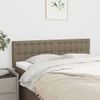 Pack 2 Uds Cabeceros Cama | Panel De Cabeceras Tela Gris Taupe 72x5x78/88 Cm Cfw966863