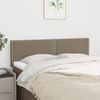 Pack 2 Uds Cabeceros Cama | Panel De Cabeceras Tela Gris Taupe 72x5x78/88 Cm Cfw616318