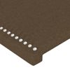 Pack 2 Uds Cabeceros Cama | Panel De Cabeceras Tela Marrón Oscuro 72x5x78/88 Cm Cfw123393