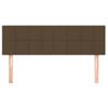 Pack 2 Uds Cabeceros Cama | Panel De Cabeceras Tela Marrón Oscuro 72x5x78/88 Cm Cfw621334