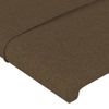 Pack 2 Uds Cabeceros Cama | Panel De Cabeceras Tela Marrón Oscuro 72x5x78/88 Cm Cfw621334