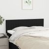 Pack 2 Uds Cabeceros Cama | Panel De Cabeceras Tela Negro 72x5x78/88 Cm Cfw549821