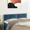 Pack 2 Uds Cabeceros Cama | Panel De Cabeceras Terciopelo Azul Oscuro 72x5x78/88 Cm Cfw773727