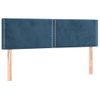 Pack 2 Uds Cabeceros Cama | Panel De Cabeceras Terciopelo Azul Oscuro 72x5x78/88 Cm Cfw773727