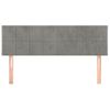 Pack 2 Uds Cabeceros Cama | Panel De Cabeceras Terciopelo Gris Claro 72x5x78/88 Cm Cfw540545