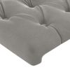 Pack 2 Uds Cabeceros Cama | Panel De Cabeceras Terciopelo Gris Claro 72x7x78/88 Cm Cfw218014