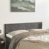 Pack 2 Uds Cabeceros Cama | Panel De Cabeceras Terciopelo Gris Oscuro 72x5x78/88 Cm Cfw563444