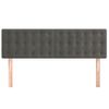 Pack 2 Uds Cabeceros Cama | Panel De Cabeceras Terciopelo Gris Oscuro 72x5x78/88 Cm Cfw829159