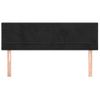 Pack 2 Uds Cabeceros Cama | Panel De Cabeceras Terciopelo Negro 72x5x78/88 Cm Cfw387727