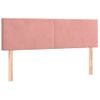 Pack 2 Uds Cabeceros Cama | Panel De Cabeceras Terciopelo Rosa 72x5x78/88 Cm Cfw816370