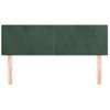 Pack 2 Uds Cabeceros Cama | Panel De Cabeceras Terciopelo Verde Oscuro 72x5x78/88 Cm Cfw563658