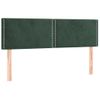 Pack 2 Uds Cabeceros Cama | Panel De Cabeceras Terciopelo Verde Oscuro 72x5x78/88 Cm Cfw679568