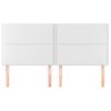 Pack 4 Uds Cabeceros Cama | Panel De Cabeceras De Cuero Sintético Blanco 80x5x78/88 Cm Cfw636865