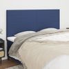 Pack 4 Uds Cabeceros Cama | Panel De Cabeceras De Tela Azul 90x5x78/88 Cm Cfw269050