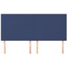 Pack 4 Uds Cabeceros Cama | Panel De Cabeceras De Tela Azul 90x5x78/88 Cm Cfw269050