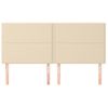 Pack 4 Uds Cabeceros Cama | Panel De Cabeceras De Tela Color Crema 90x5x78/88 Cm Cfw309874