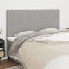 Pack 4 Uds Cabeceros Cama | Panel De Cabeceras De Tela Gris Claro 90x5x78/88 Cm Cfw457506