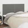 Pack 4 Uds Cabeceros Cama | Panel De Cabeceras De Tela Gris Oscuro 90x5x78/88 Cm Cfw444275