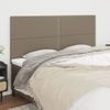 Pack 4 Uds Cabeceros Cama | Panel De Cabeceras De Tela Gris Taupe 90x5x78/88 Cm Cfw905156