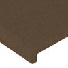 Pack 4 Uds Cabeceros Cama | Panel De Cabeceras De Tela Marrón Oscuro 90x5x78/88 Cm Cfw952142