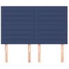 Pack 4 Uds Cabeceros Cama | Panel De Cabeceras Tela Azul 72x5x78/88 Cm Cfw290875