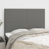 Pack 4 Uds Cabeceros Cama | Panel De Cabeceras Tela Gris Oscuro 72x5x78/88 Cm Cfw822369