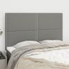 Pack 4 Uds Cabeceros Cama | Panel De Cabeceras Tela Gris Oscuro 72x5x78/88 Cm Cfw265023