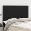 Pack 4 Uds Cabeceros Cama | Panel De Cabeceras Tela Negro 72x5x78/88 Cm Cfw727611