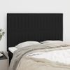 Pack 4 Uds Cabeceros Cama | Panel De Cabeceras Tela Negro 72x5x78/88 Cm Cfw892718