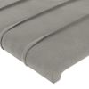 Pack 4 Uds Cabeceros Cama | Panel De Cabeceras Terciopelo Gris Claro 72x5x78/88 Cm Cfw402335