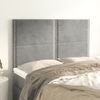 Pack 4 Uds Cabeceros Cama | Panel De Cabeceras Terciopelo Gris Claro 72x5x78/88 Cm Cfw936115