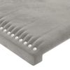 Pack 4 Uds Cabeceros Cama | Panel De Cabeceras Terciopelo Gris Claro 72x5x78/88 Cm Cfw936115