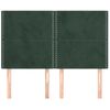 Pack 4 Uds Cabeceros Cama | Panel De Cabeceras Terciopelo Verde Oscuro 72x5x78/88 Cm Cfw273574