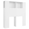 Mueble Cabecero Cama | Panel De Cabecera Blanco 100x18,5x104,5 Cm Cfw982664