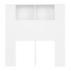 Mueble Cabecero Cama | Panel De Cabecera Blanco 100x18,5x104,5 Cm Cfw982664