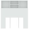 Mueble Cabecero Cama | Panel De Cabecera Blanco 100x19x103,5 Cm Cfw470889