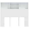 Mueble Cabecero Cama | Panel De Cabecera Blanco 120x19x103,5 Cm Cfw915933