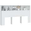 Mueble Cabecero Cama | Panel De Cabecera Blanco 180x19x103,5 Cm Cfw706708