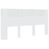 Mueble Cabecero Cama | Panel De Cabecera Blanco 200x18,5x104,5 Cm Cfw560167