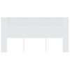 Mueble Cabecero Cama | Panel De Cabecera Blanco 200x18,5x104,5 Cm Cfw560167