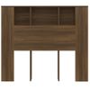 Mueble Cabecero Cama | Panel De Cabecera Color Roble Marrón 120x18,5x102,5 Cm Cfw698792