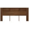 Mueble Cabecero Cama | Panel De Cabecera Color Roble Marrón 220x18,5x104,5 Cm Cfw618856