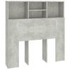 Mueble Cabecero Cama | Panel De Cabecera Gris Hormigón 100x19x103,5 Cm Cfw577781