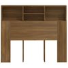 Mueble Cabecero Cama | Panel De Cabecera Marrón Roble 120x19x103,5 Cm Cfw182000