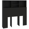 Mueble Cabecero Cama | Panel De Cabecera Negro 100x19x103,5 Cm Cfw577654