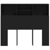 Mueble Cabecero Cama | Panel De Cabecera Negro 120x19x103,5 Cm Cfw868697