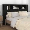 Mueble Cabecero Cama | Panel De Cabecera Negro 160x18,5x104,5 Cm Cfw281231